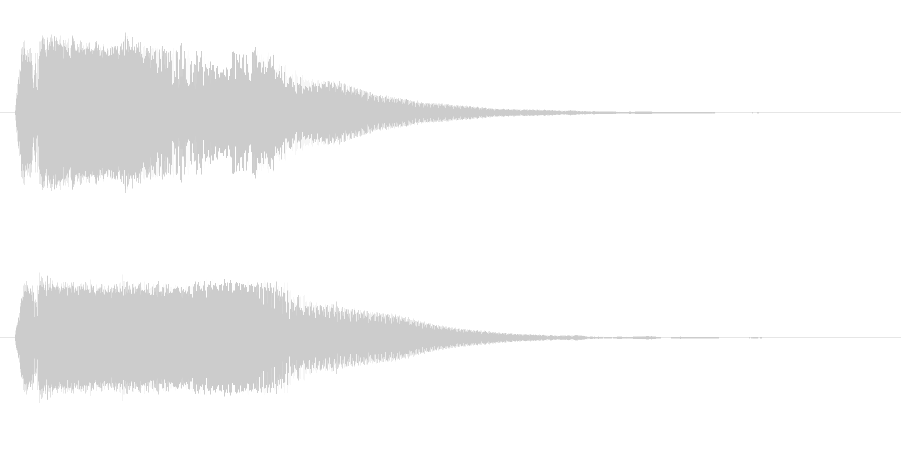カランッ(グラスに氷を入れる効果音)の未再生の波形