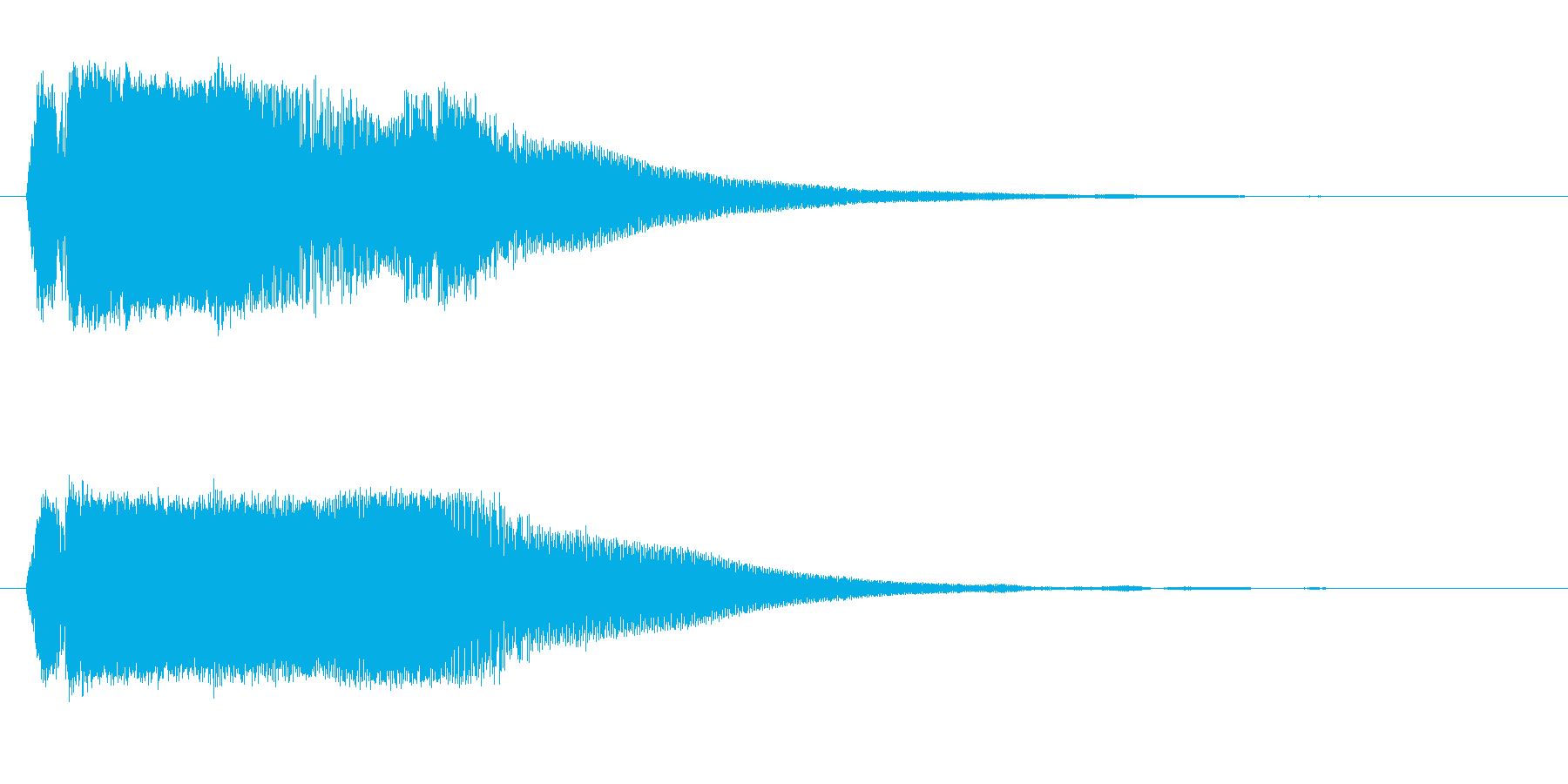 カランッ(グラスに氷を入れる効果音)の再生済みの波形