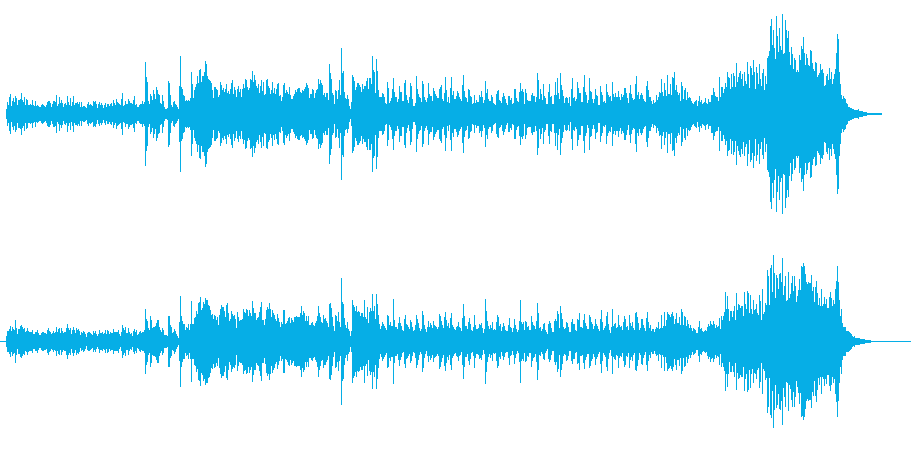 ハロウィンにぴったりな曲の再生済みの波形