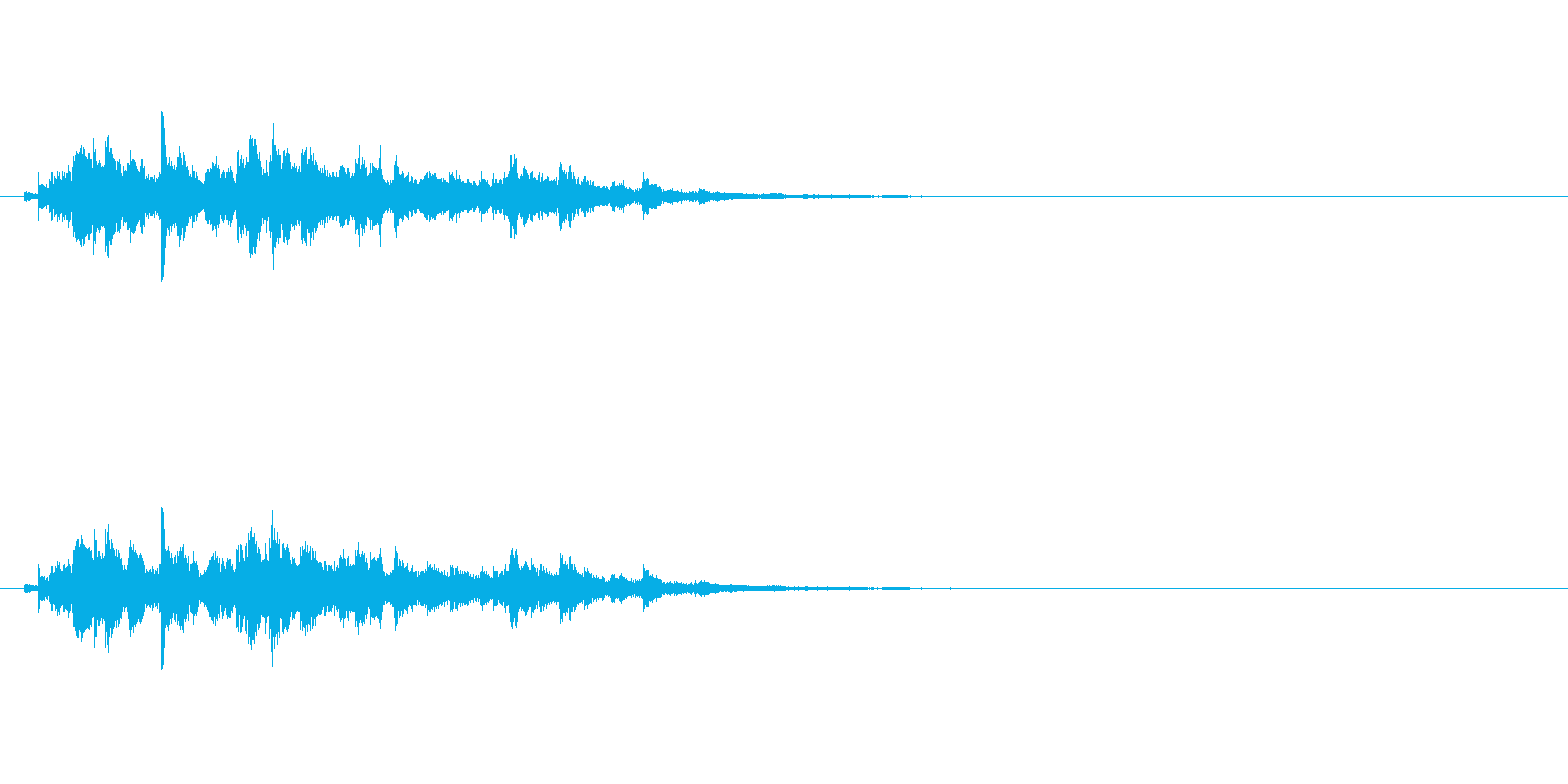 キラキラキラキラ〜/ウィンドチャイムの音の再生済みの波形