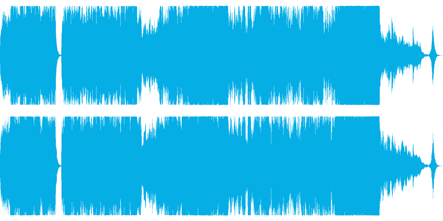 ダークファンタジー、SF向けオーケストラの再生済みの波形