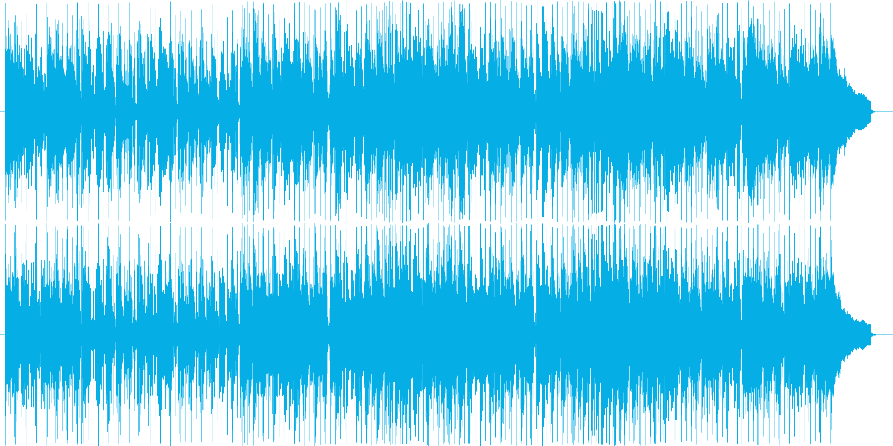 爽やかで瑞々しい曲の再生済みの波形