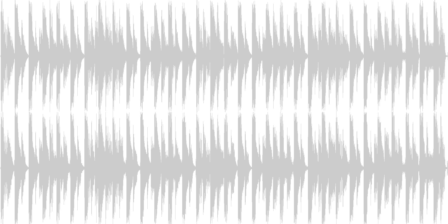 明るい雰囲気の短めのループ楽曲です。の未再生の波形