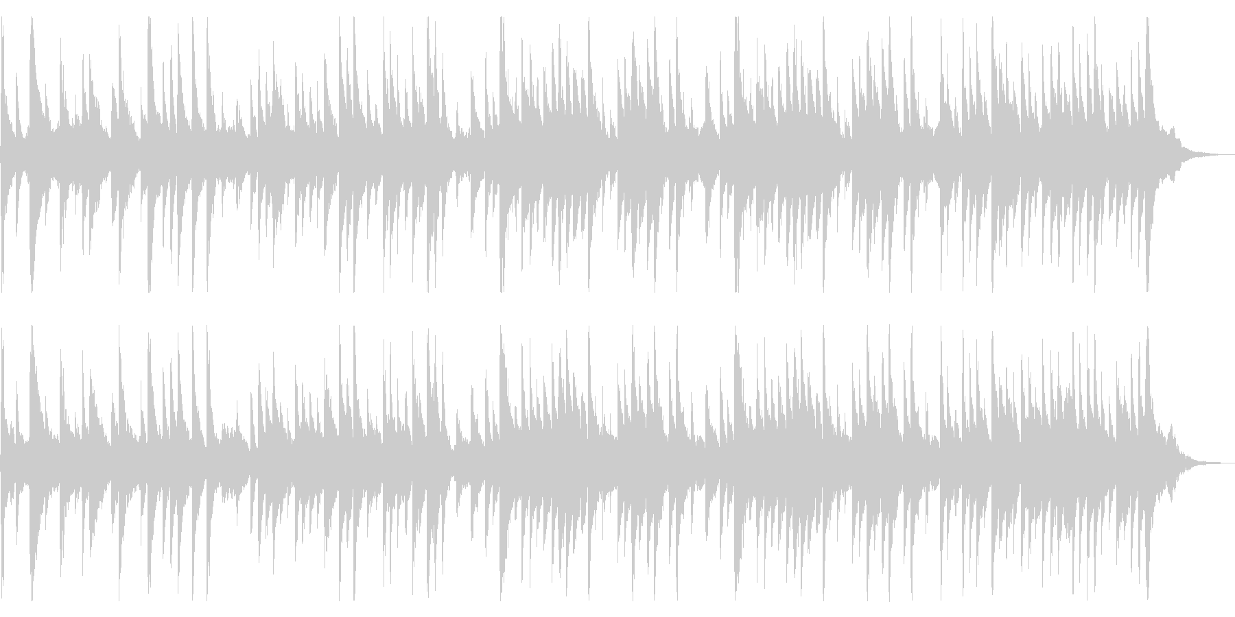 リラックスした雰囲気の舞曲の未再生の波形