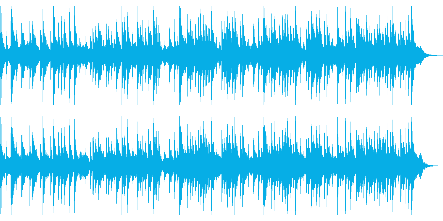 リラックスした雰囲気の舞曲の再生済みの波形