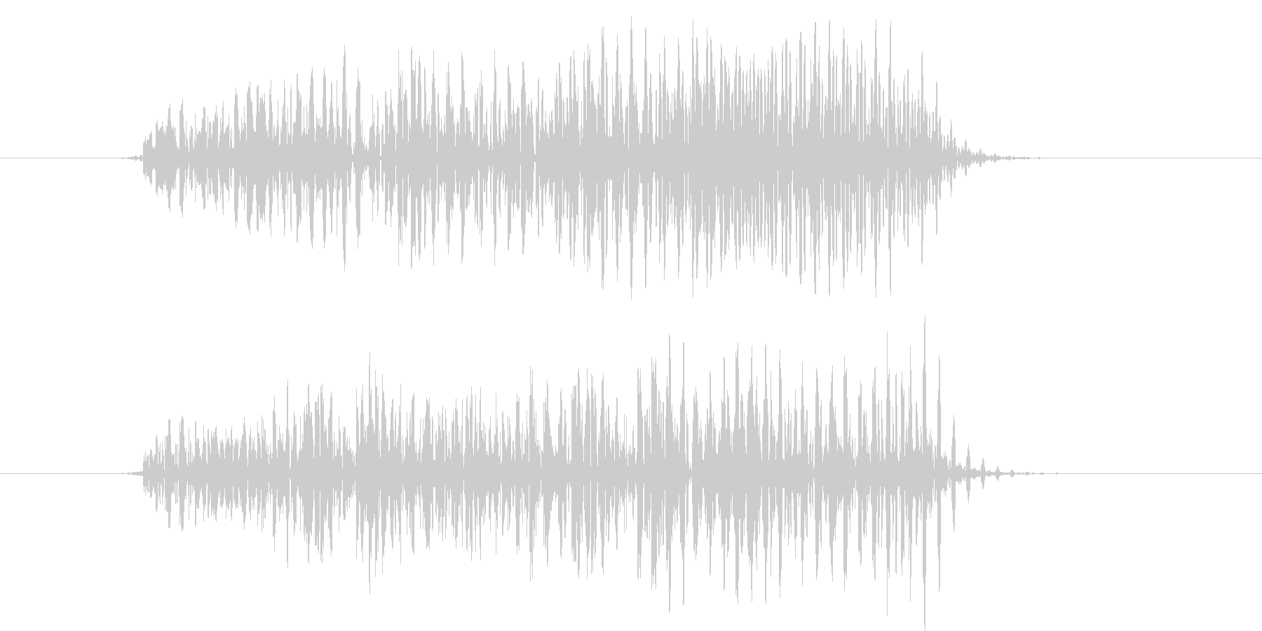 ノイズを意識した短いシーン効果音です。の未再生の波形