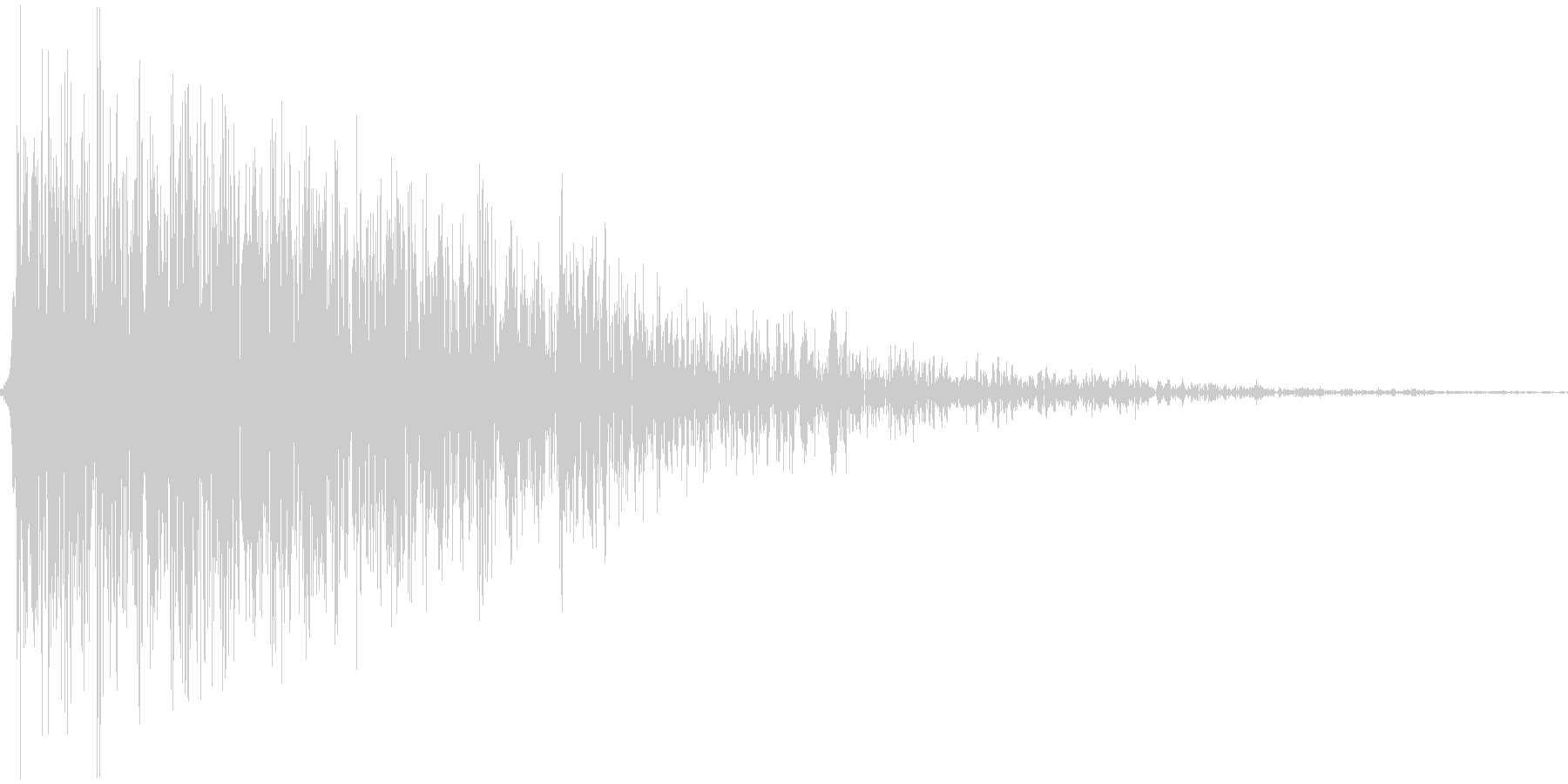 パシッ!(衝撃音)の未再生の波形