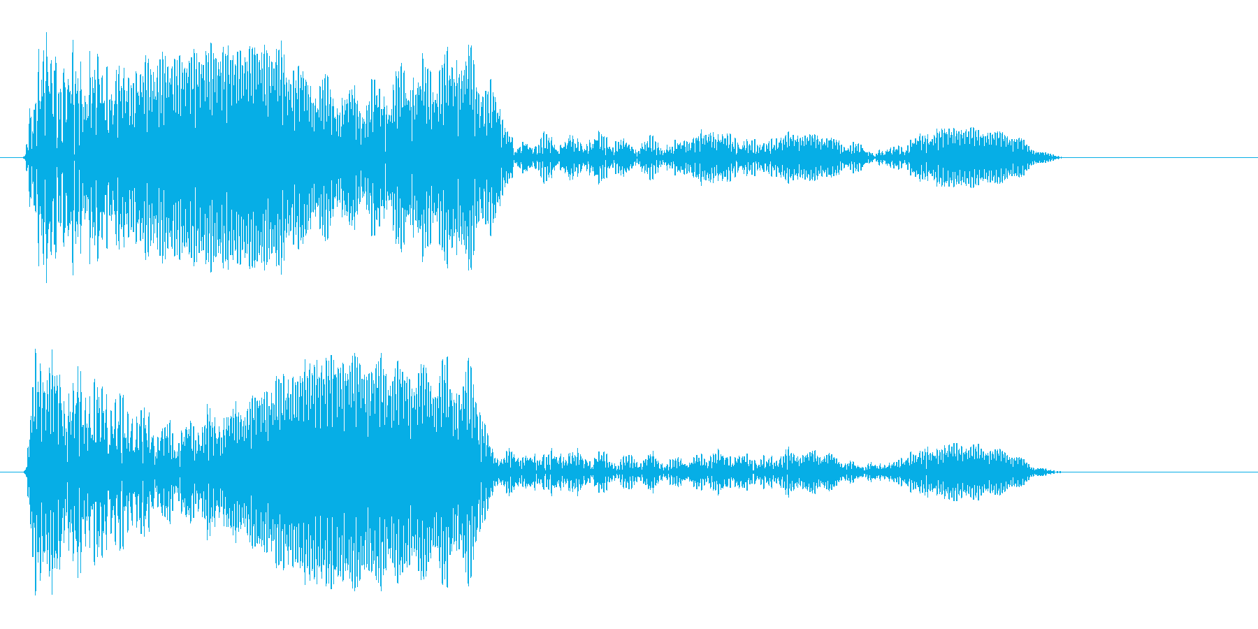 ブンッ (未来を感じさせる決定音)の再生済みの波形