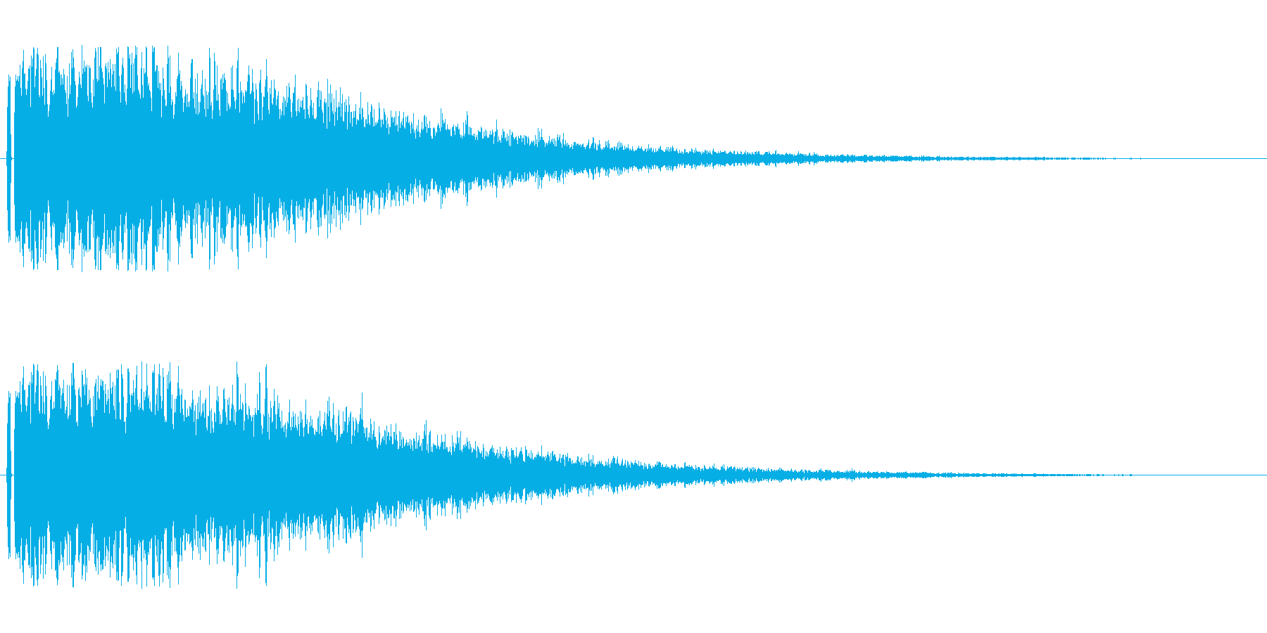 金物と低音の衝撃音。の再生済みの波形
