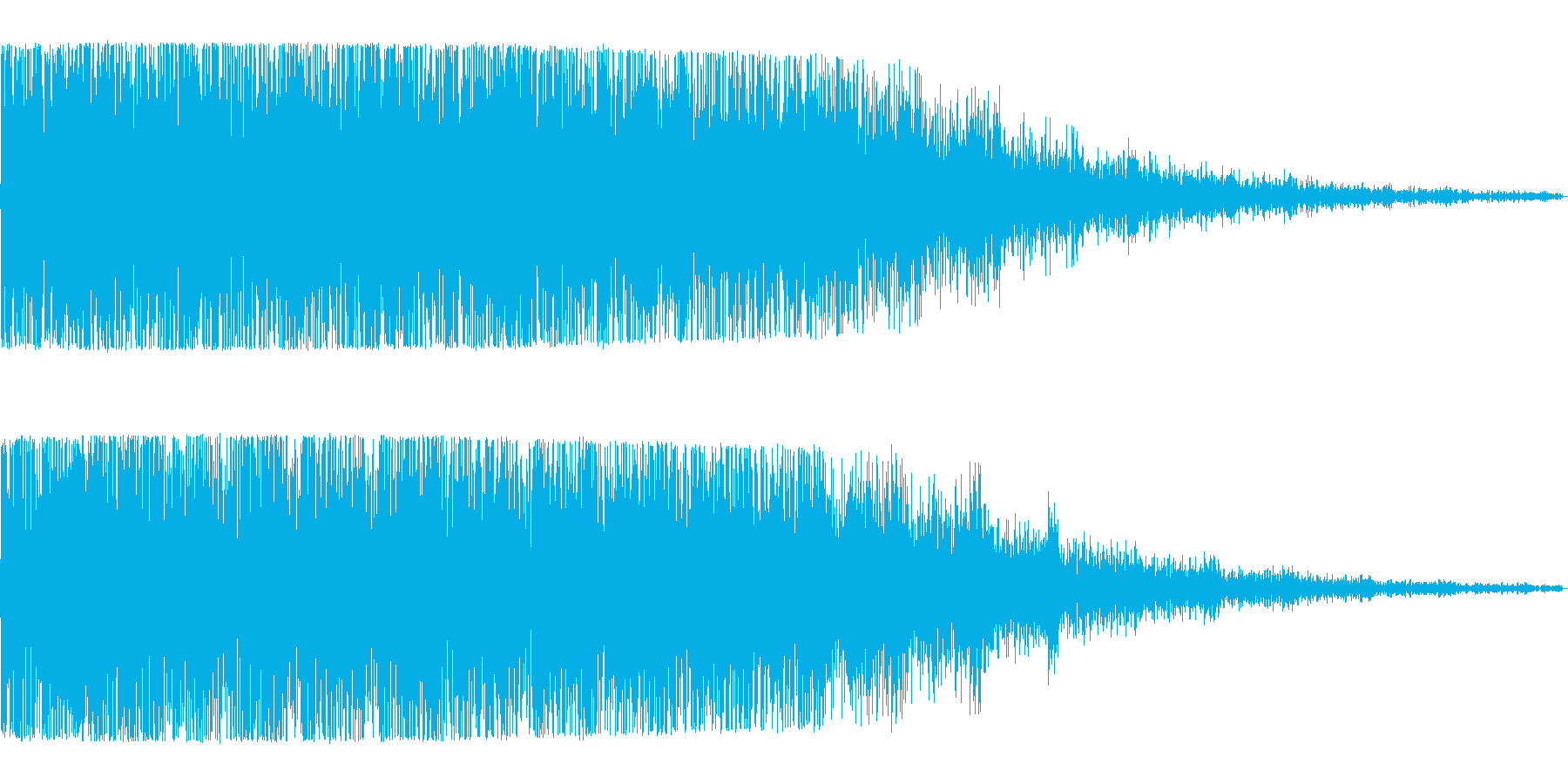 地の底から湧いてくるような低くうねった音の再生済みの波形
