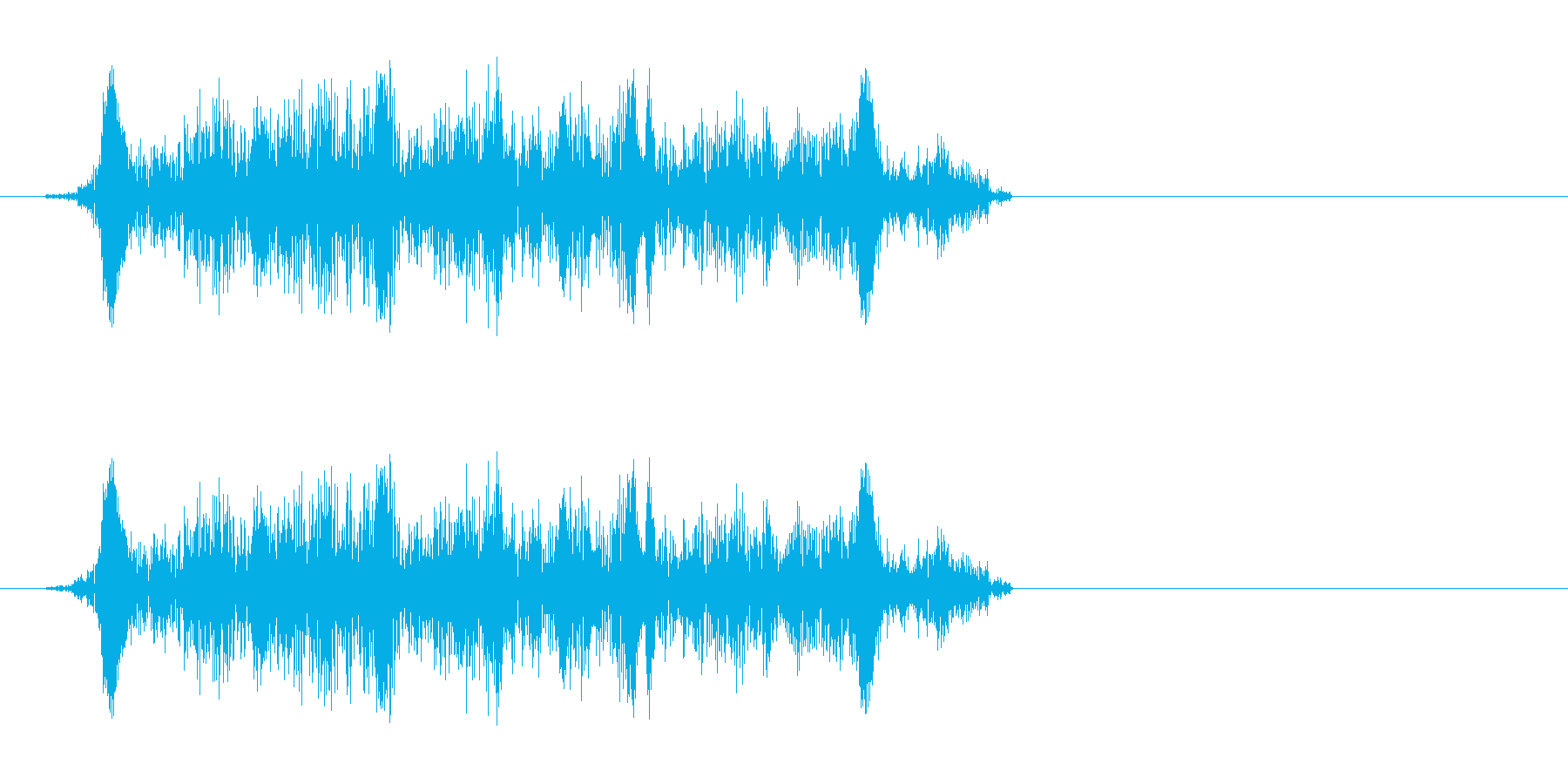 キュッ(ギターなどの弦を擦る音)の再生済みの波形