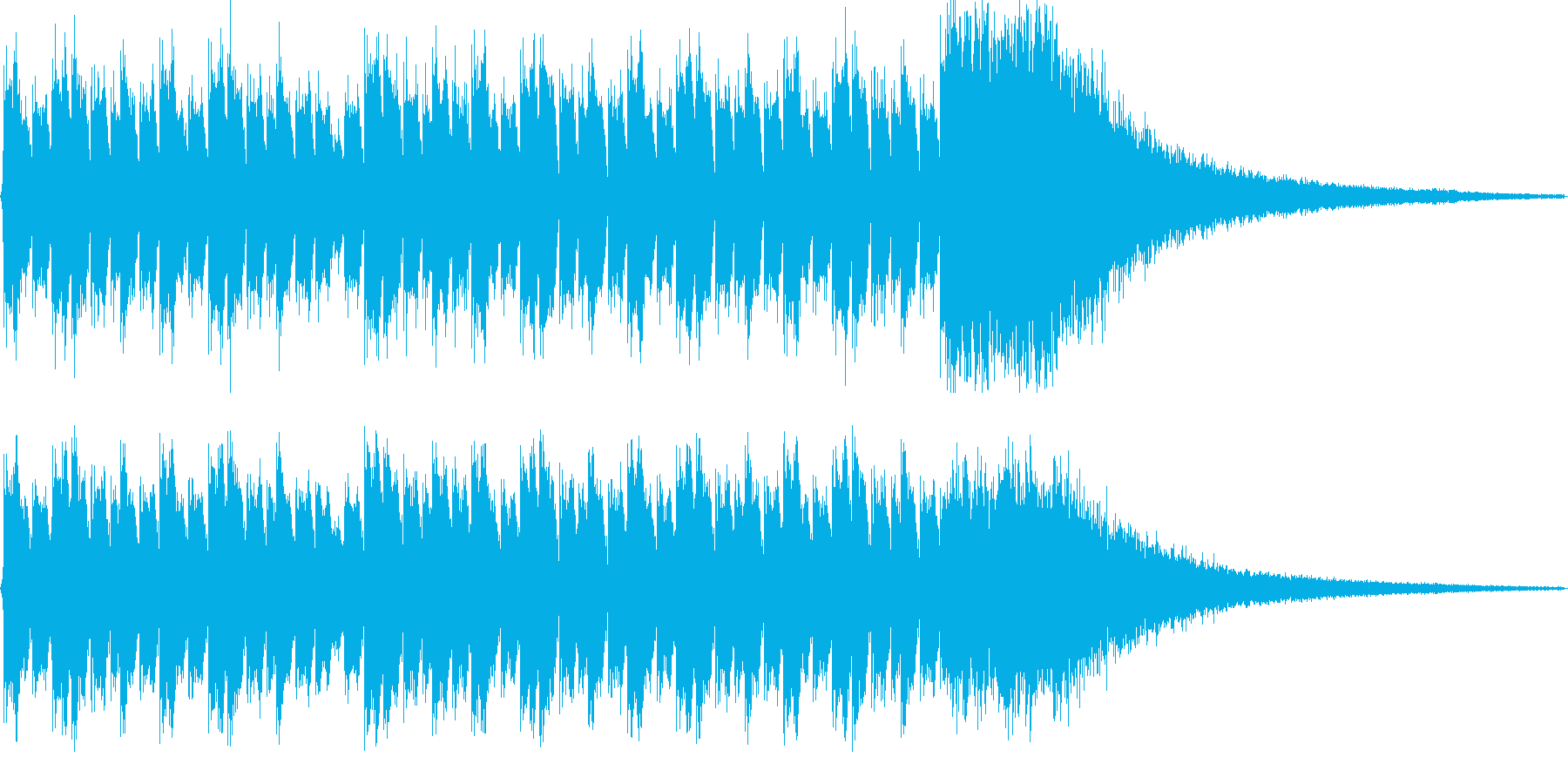 ダラララララララ(ドラムロール)の再生済みの波形