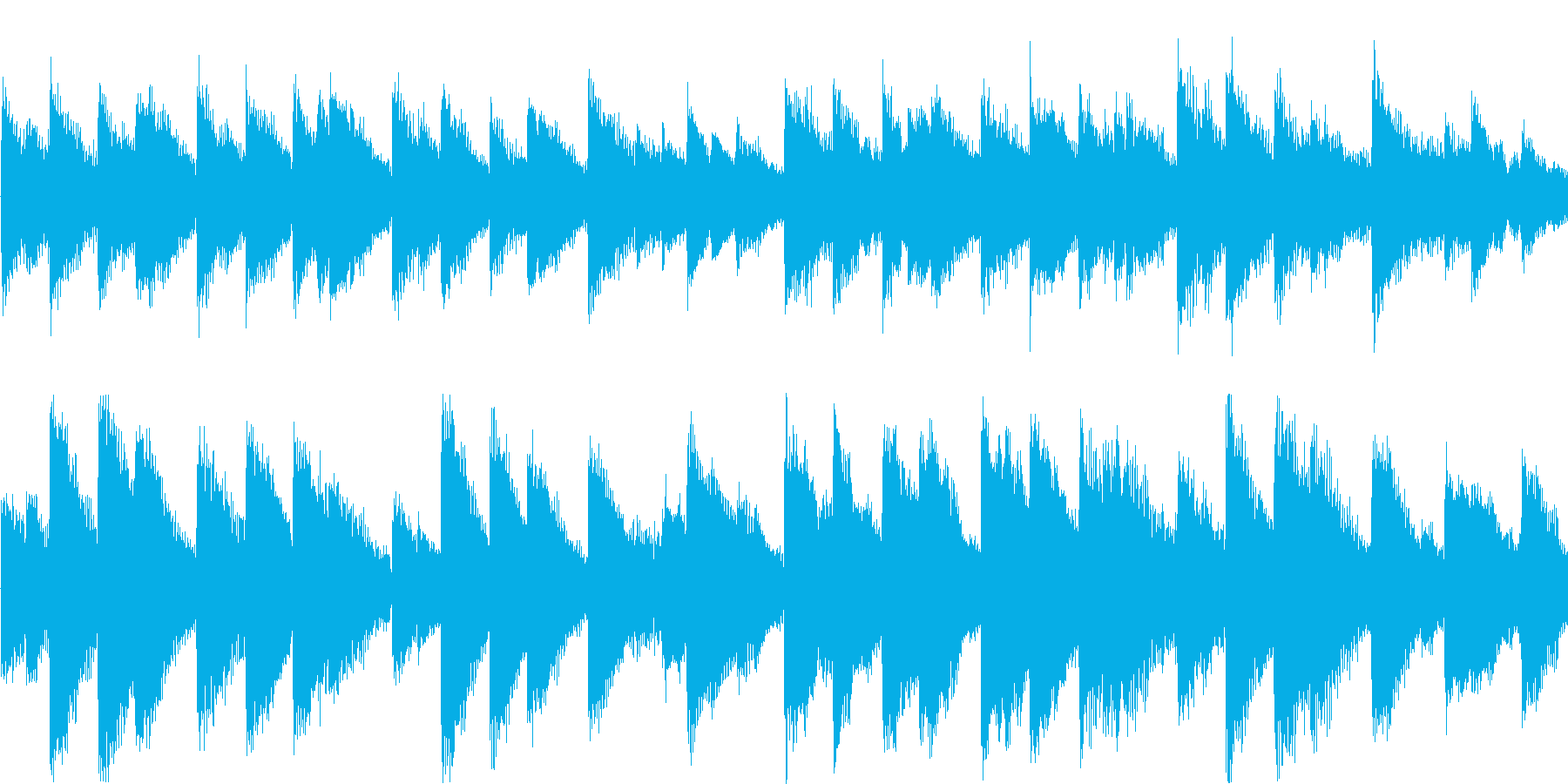 温かく優しい雰囲気の哀愁ピアノ曲の再生済みの波形