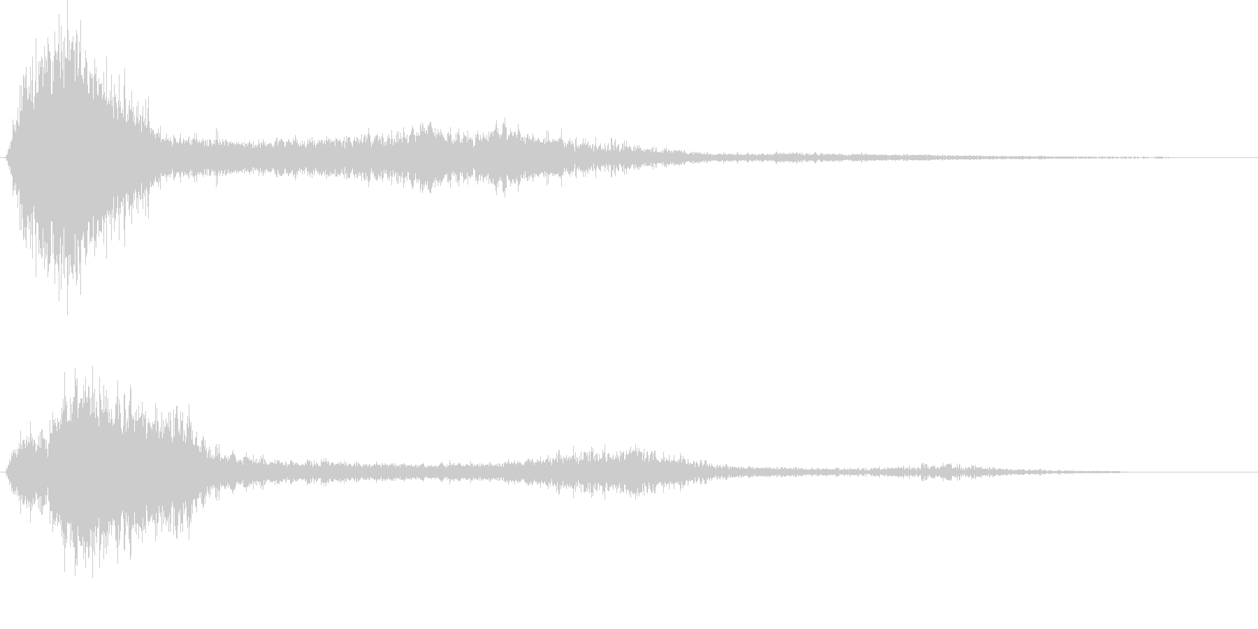 飛んでいく音(キューン)の未再生の波形