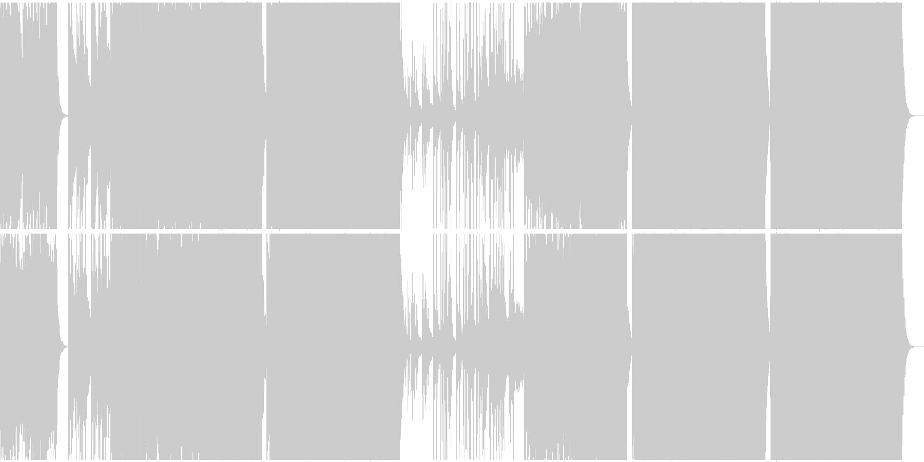 和風で優しい感じのオーケストラ曲の未再生の波形