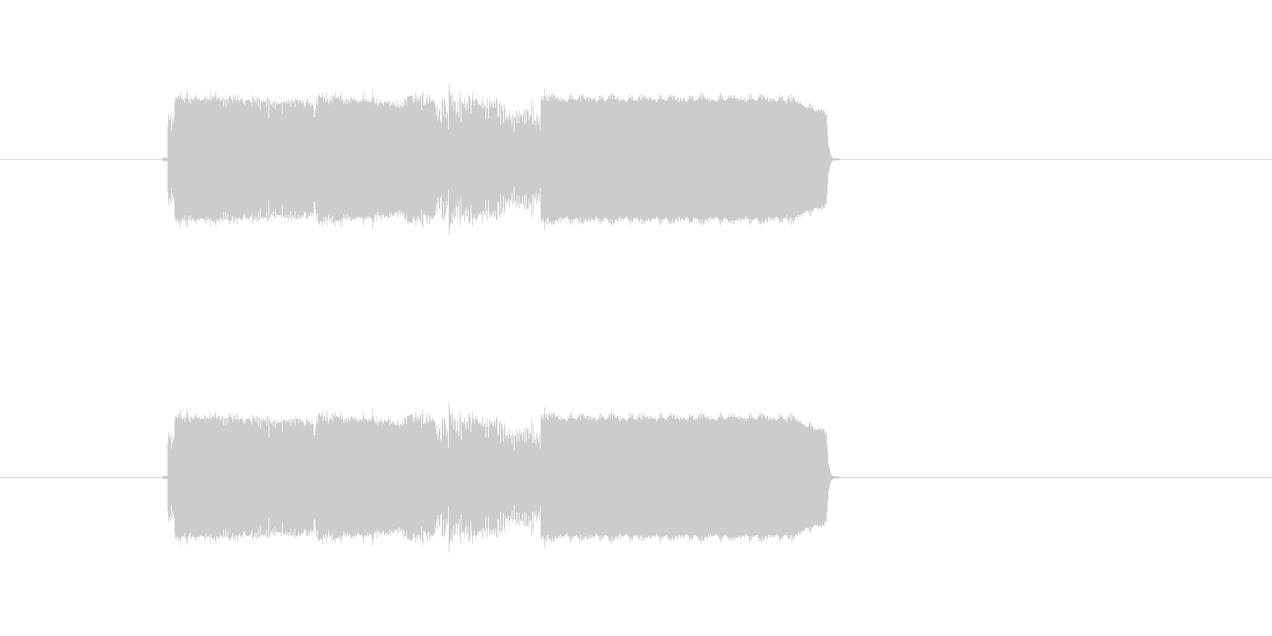 激しいギター音(弦、弾く)の未再生の波形