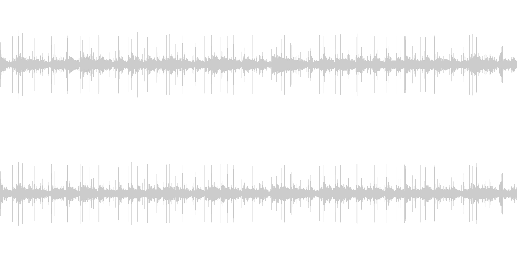かつかつ(足音)の未再生の波形