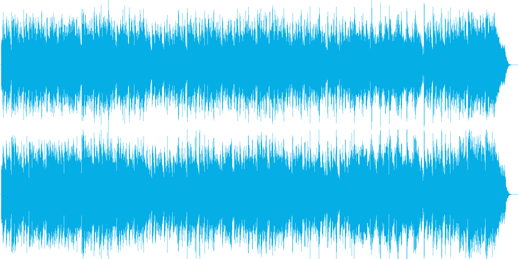 通り雨のようなポップ曲の再生済みの波形