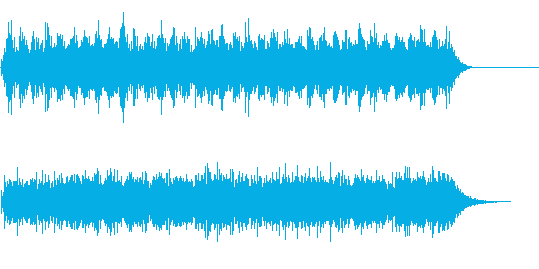アンビエントなパッド系BGMの再生済みの波形