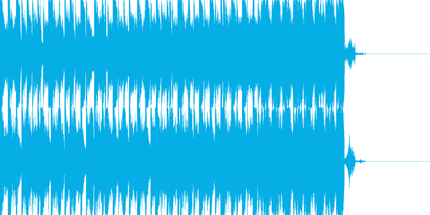 EDMシンセ&ドラムロールビルドアップの再生済みの波形