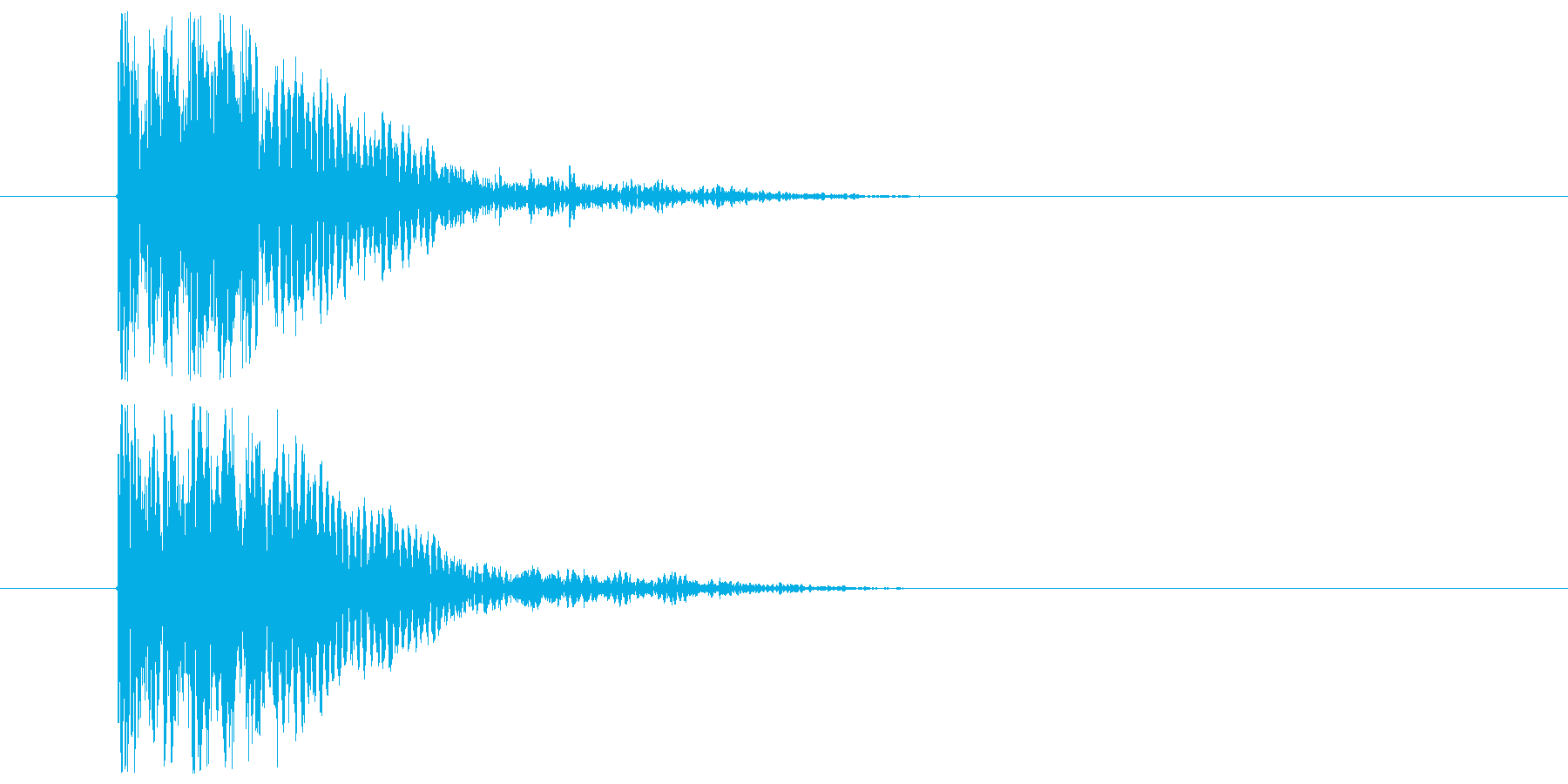 低音インパクトの再生済みの波形