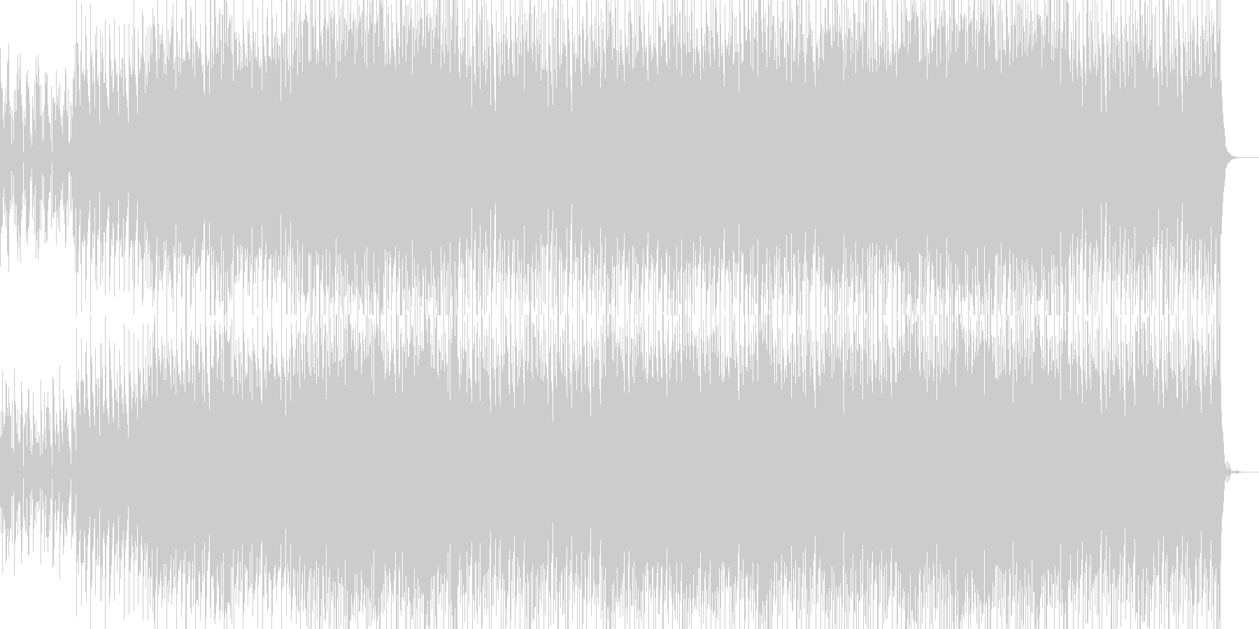 かっこいいリズムのEDMの未再生の波形