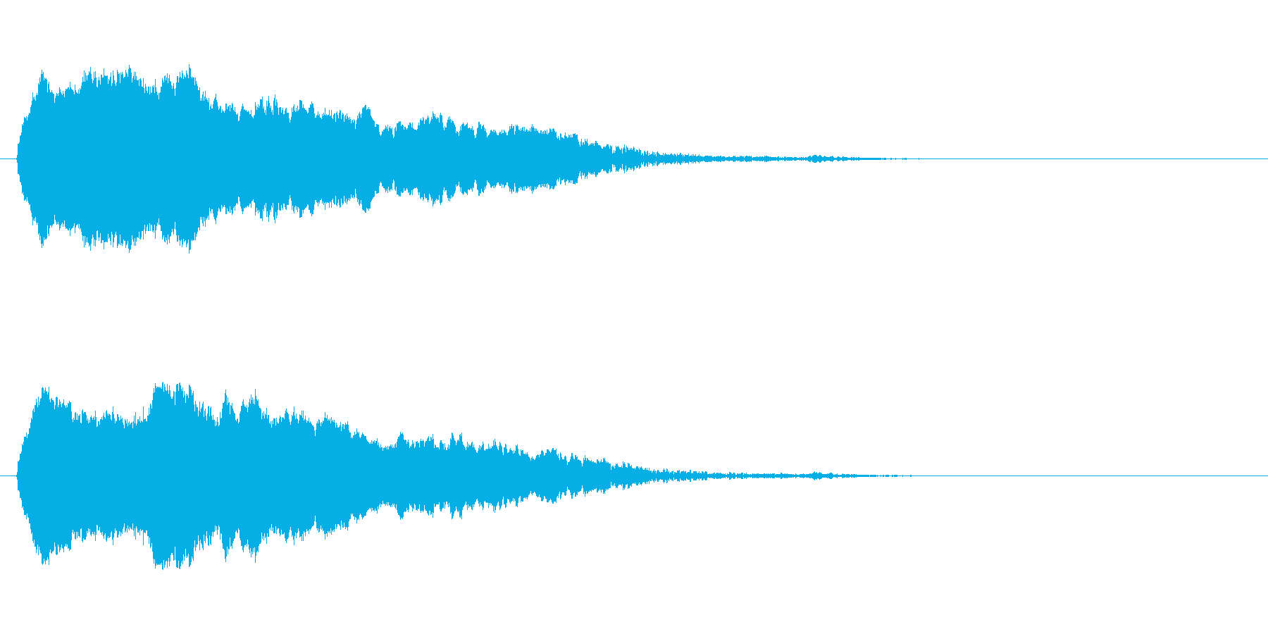 「ピ〜ッ!」警笛による鳥の鳴き声の擬音の再生済みの波形
