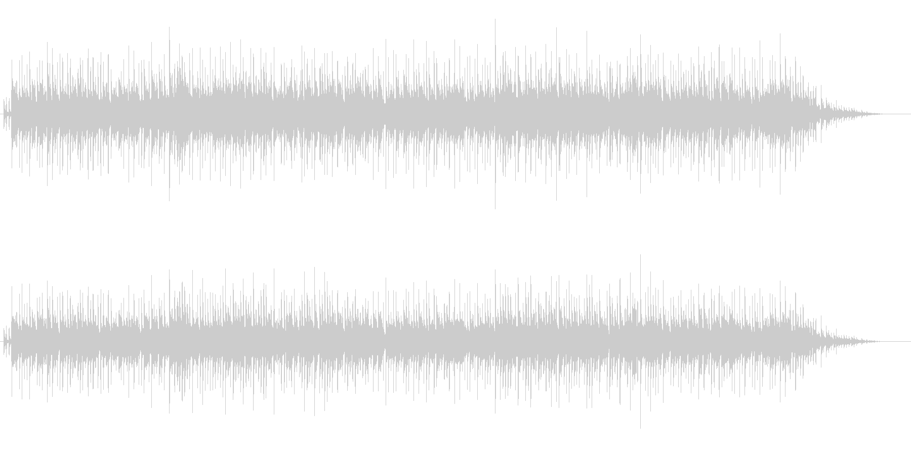 リラックスできるムード音楽の未再生の波形