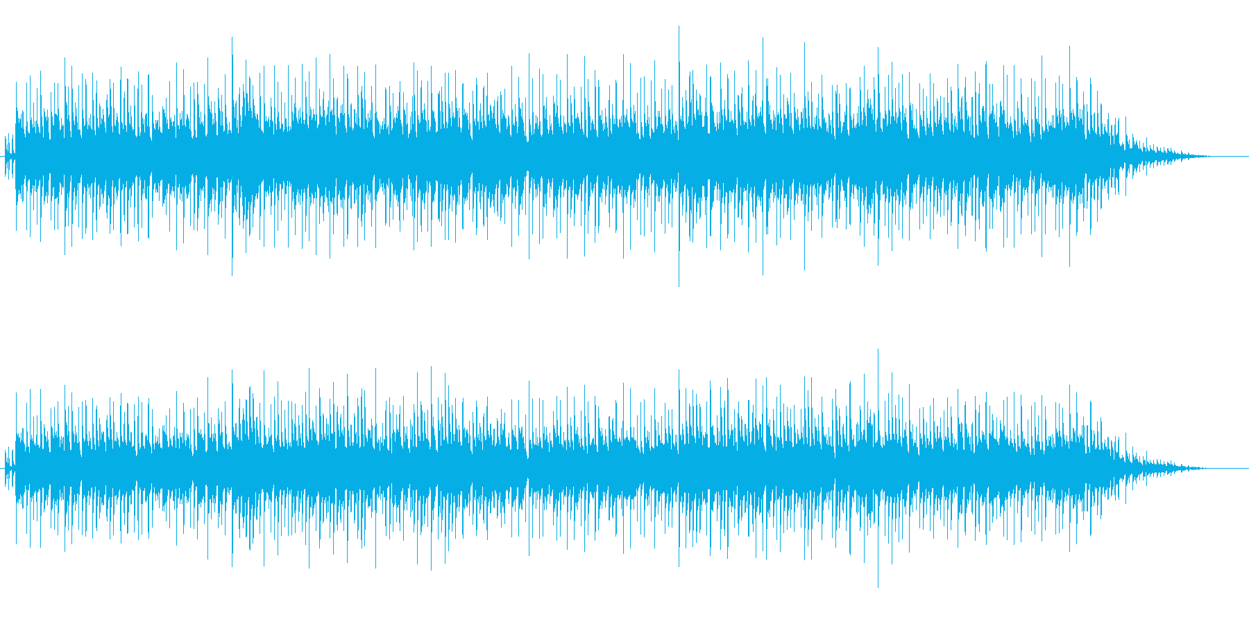 リラックスできるムード音楽の再生済みの波形