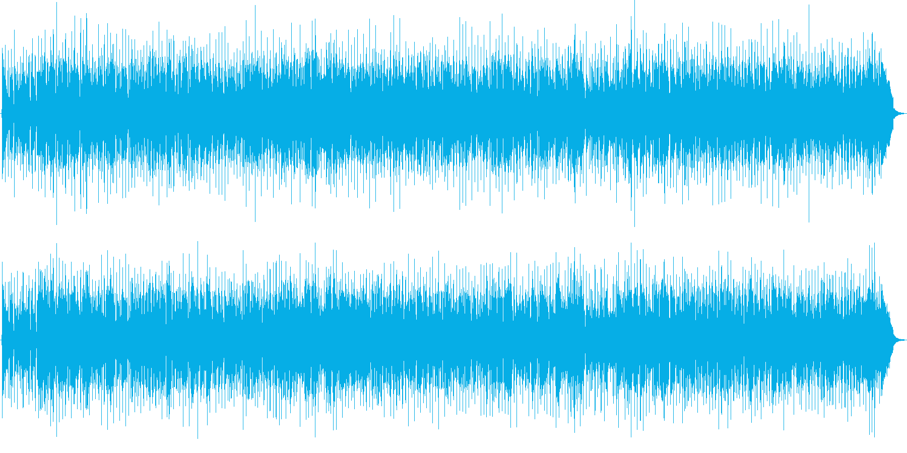 ほのぼのしたポップスBGMの再生済みの波形
