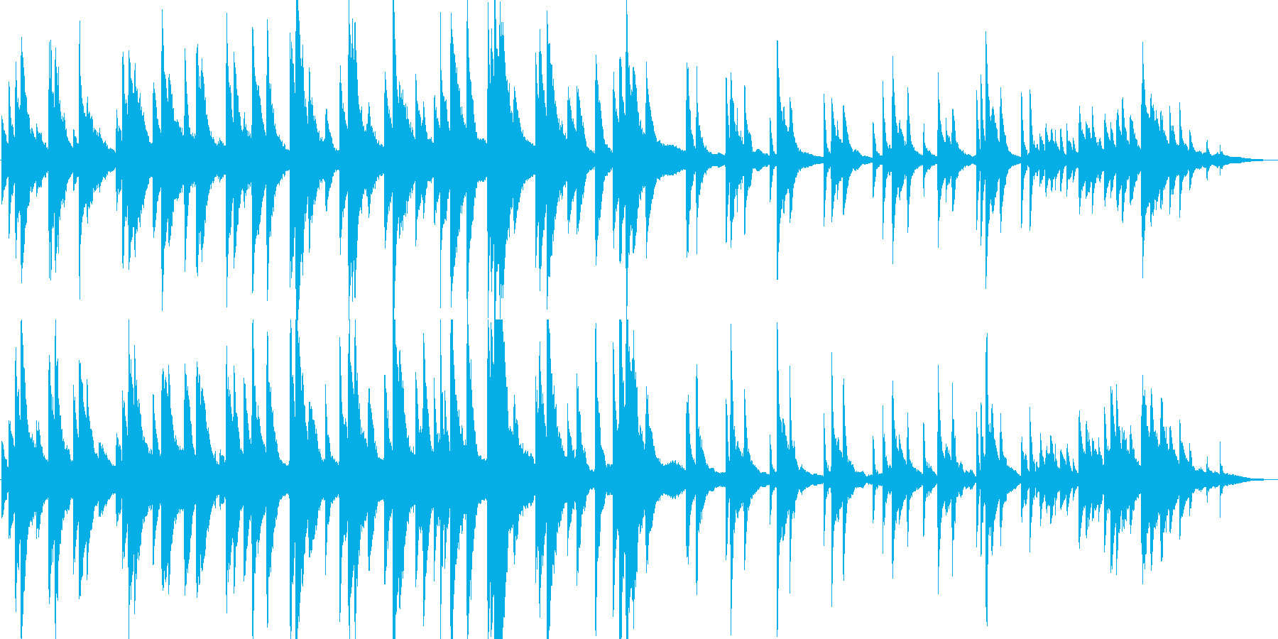 穏やかで歴史を感じる、優雅なピアノ曲の再生済みの波形