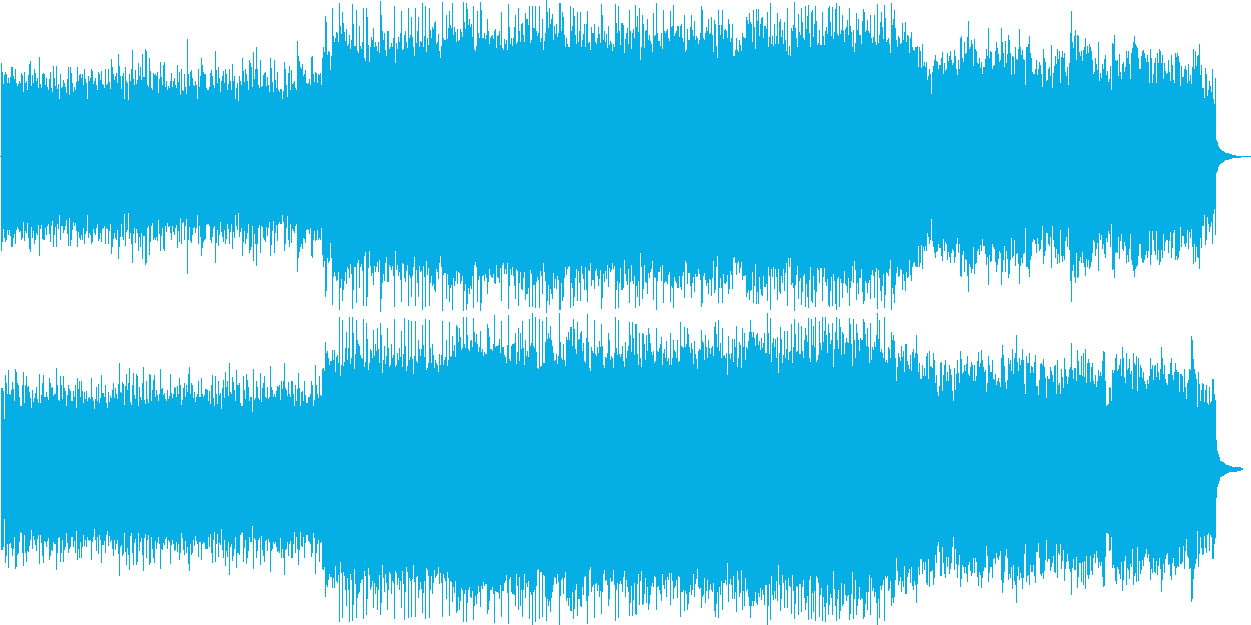 希望を感じさせる明るい曲。の再生済みの波形