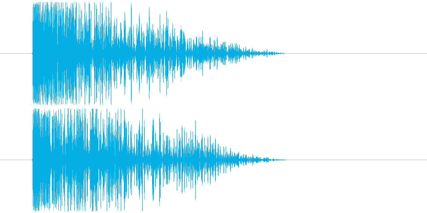 低音のインパクトですの再生済みの波形