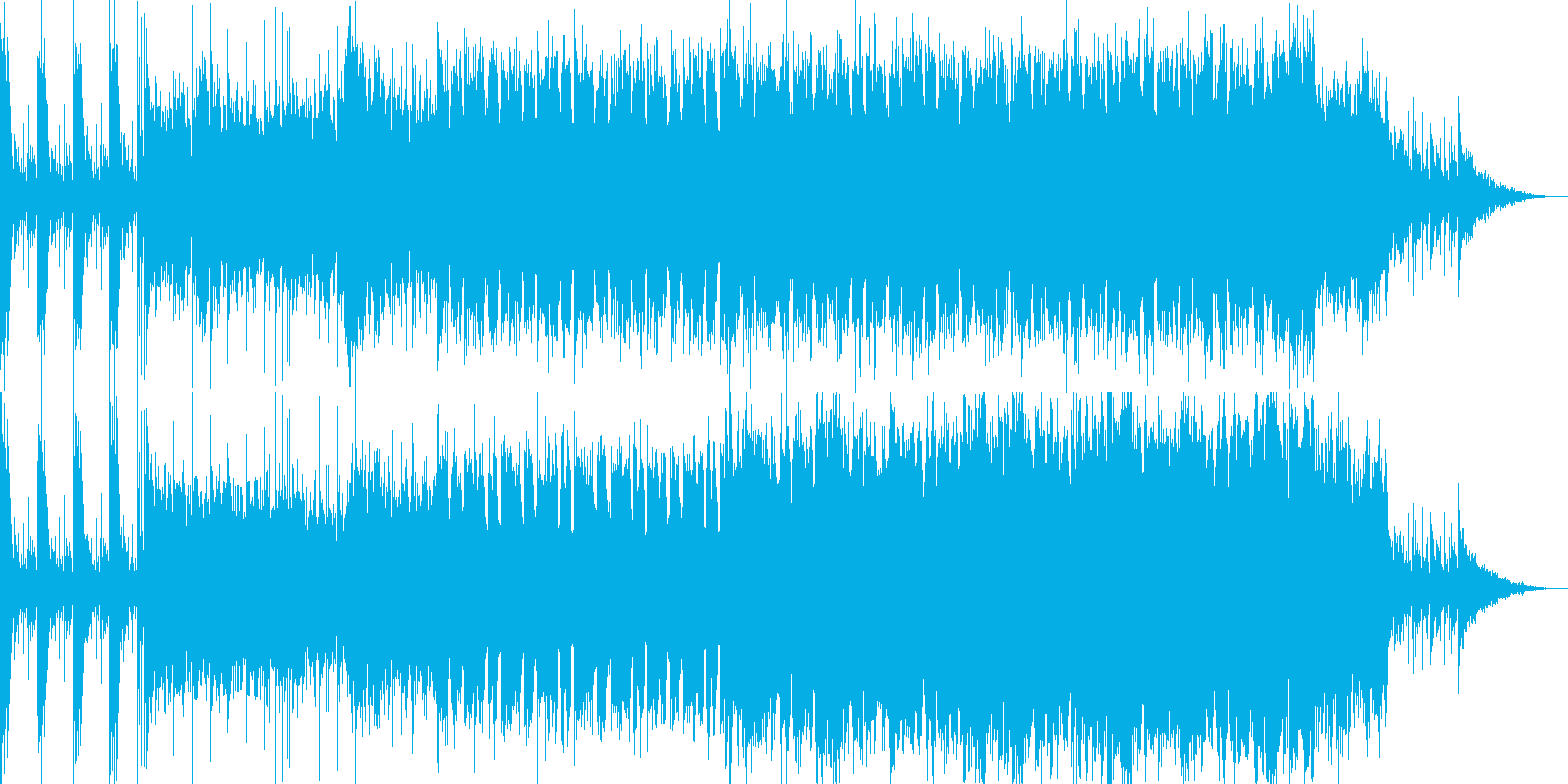 オープニング向きの勇壮な曲です。の再生済みの波形