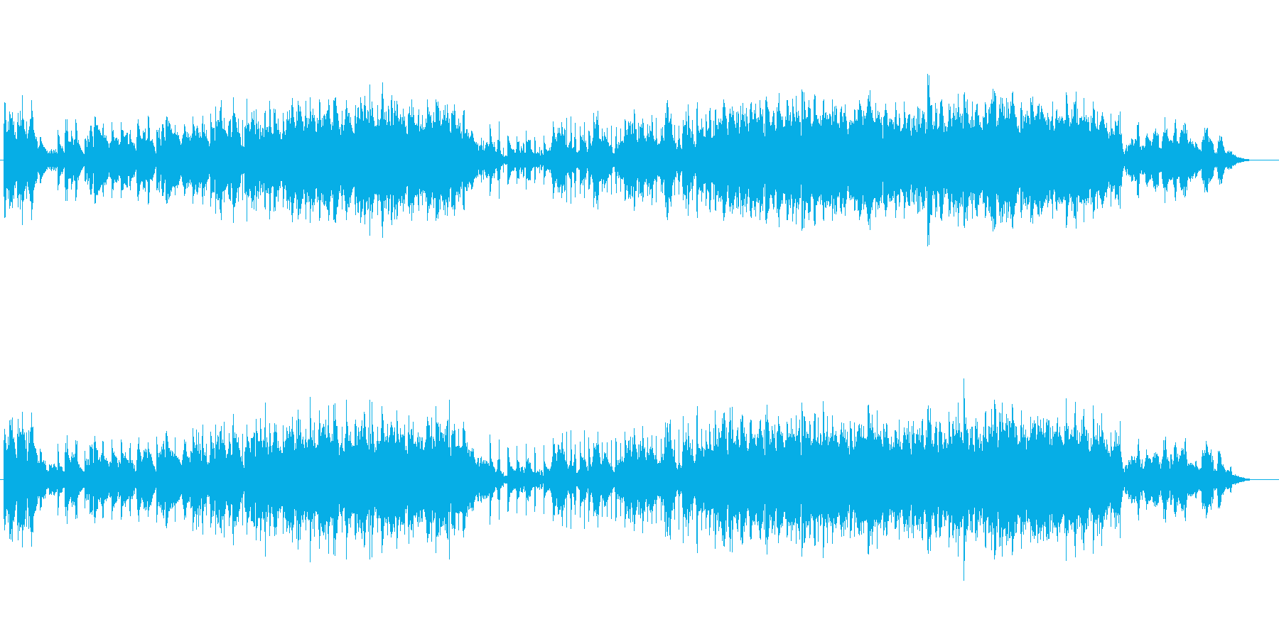 サックスとピアノが都会的でおしゃれな曲の再生済みの波形