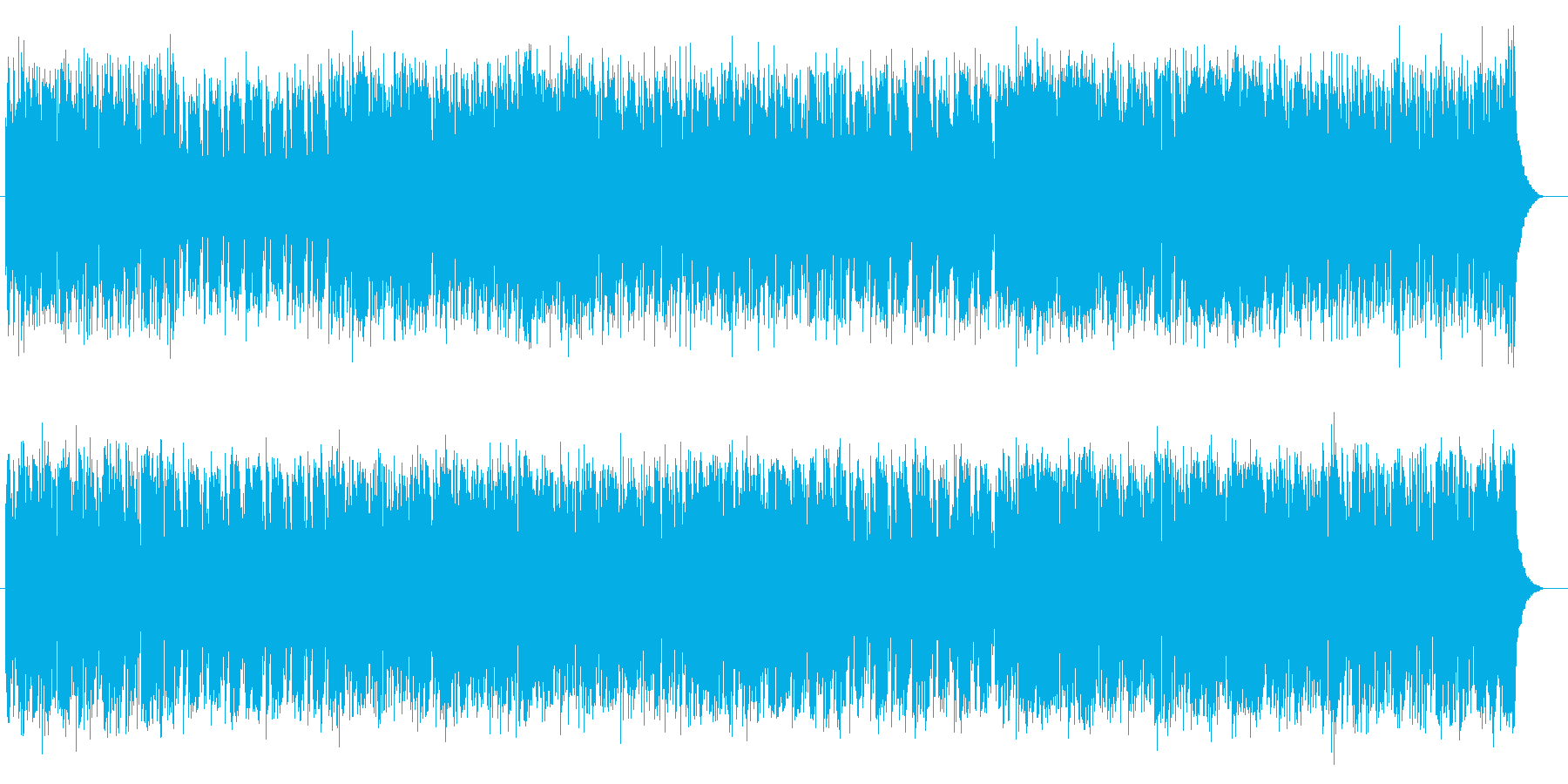 老若男女問わずに楽しめる曲の再生済みの波形