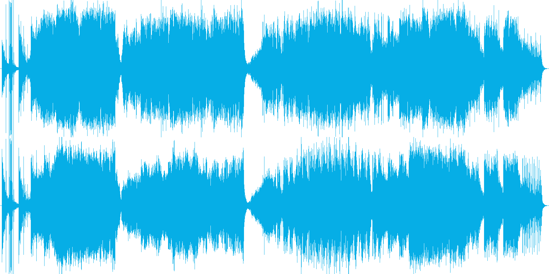 初代エイリアンのような不気味なホラー音楽の再生済みの波形