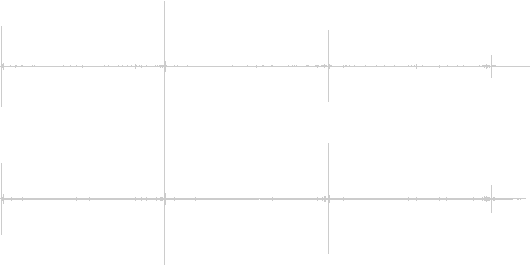 環境音-ししおどし(バイノーラル録音)の未再生の波形