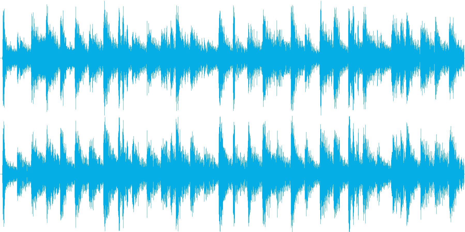テクノを強く意識した楽曲です。繰り返し…の再生済みの波形