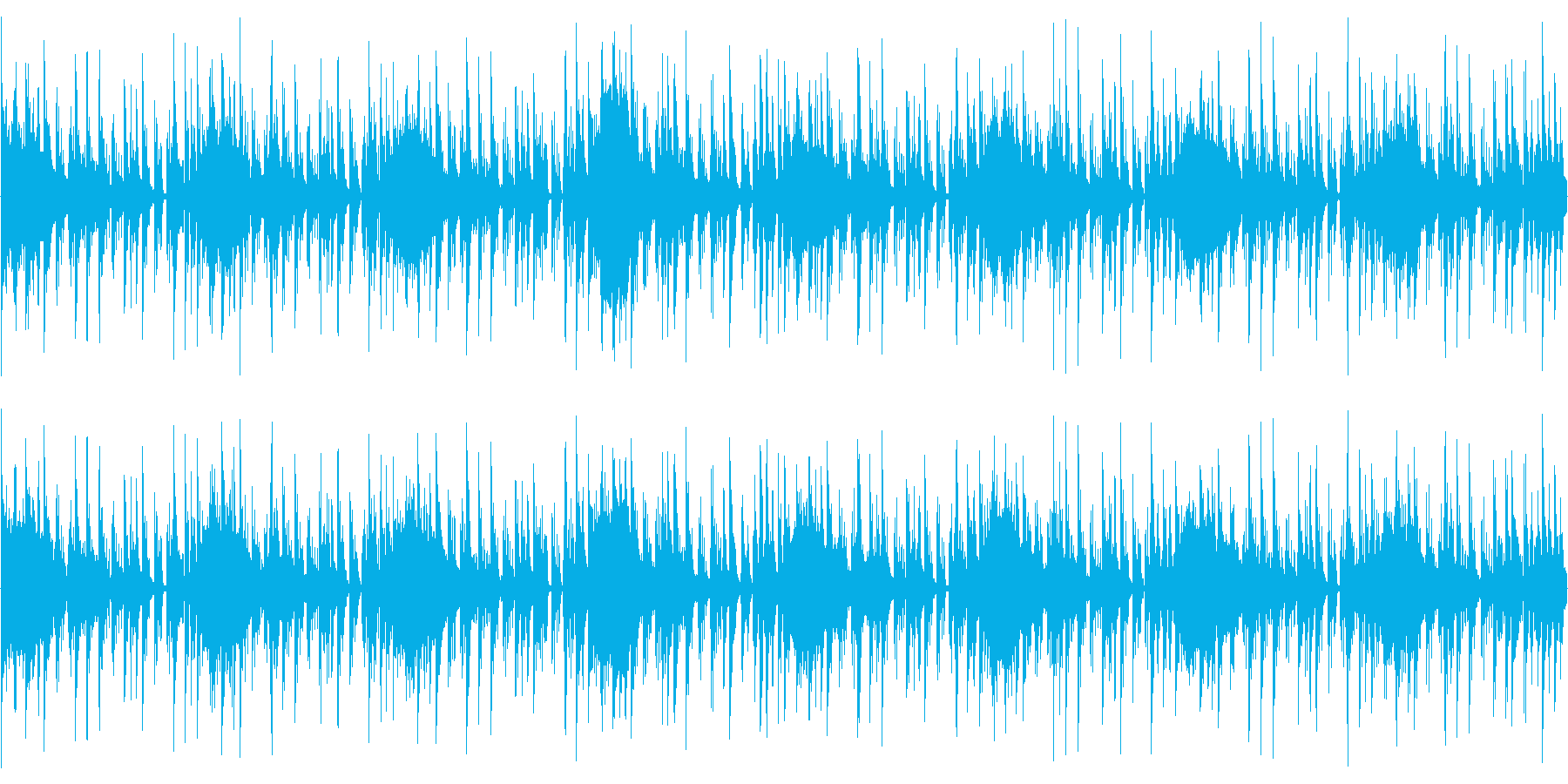 ハウスのリズムを強調した楽曲です。の再生済みの波形