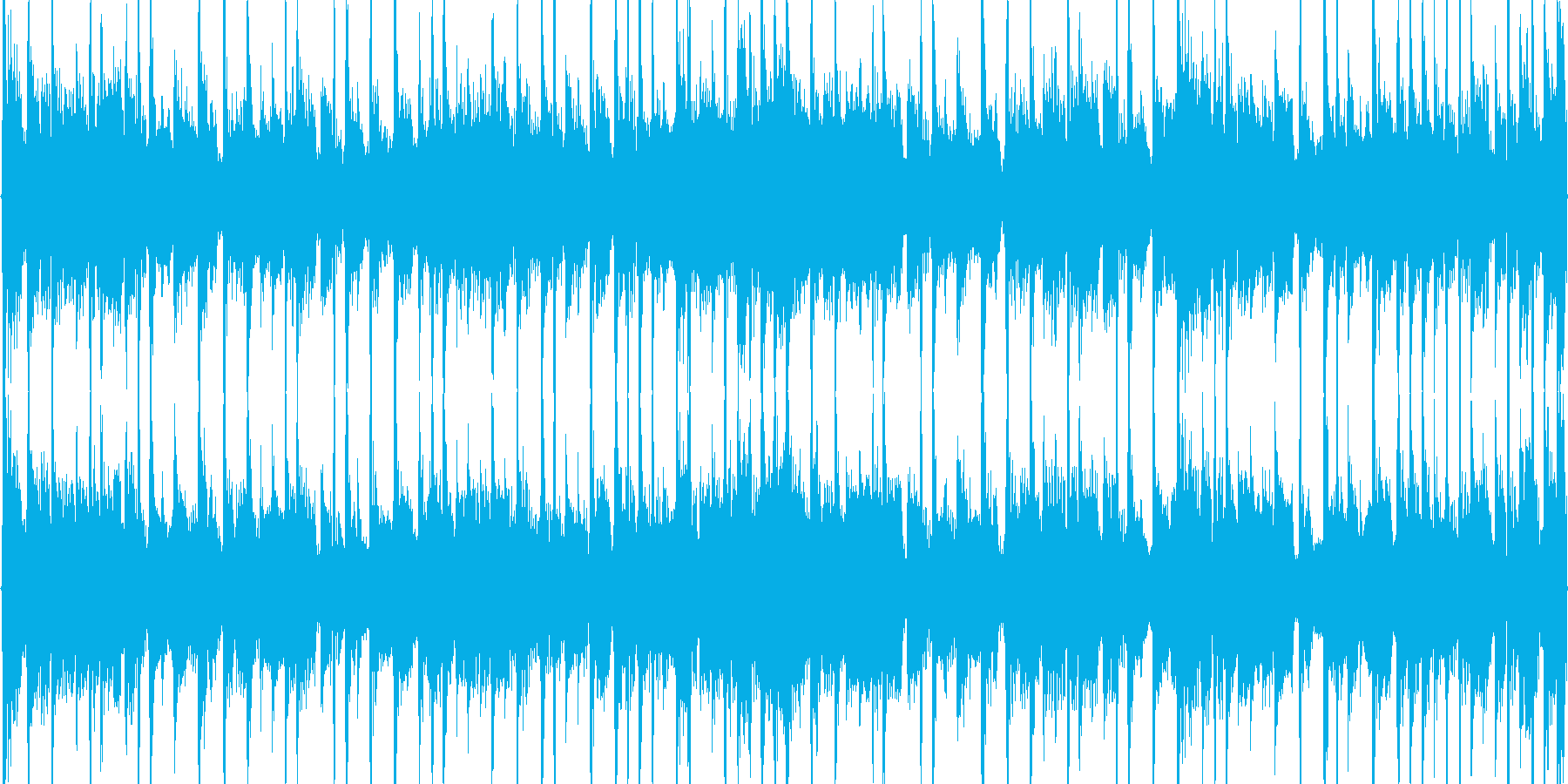 明るい雰囲気の短めのループ楽曲です。の再生済みの波形
