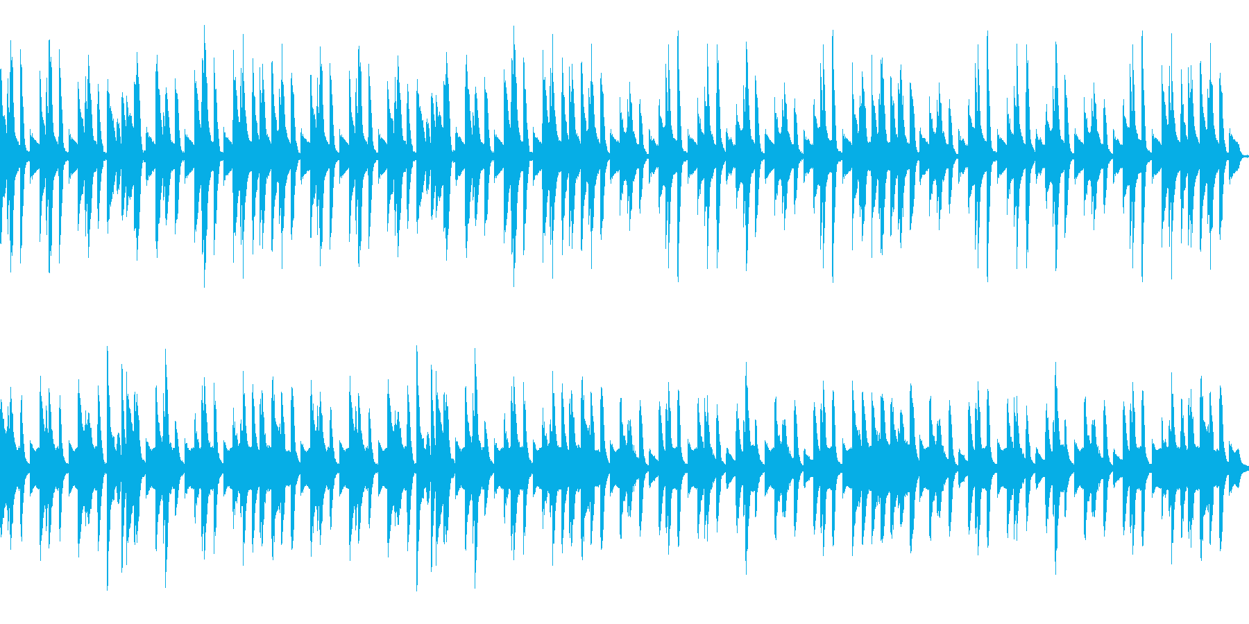 日常系 ほのぼのしたピアノの曲の再生済みの波形