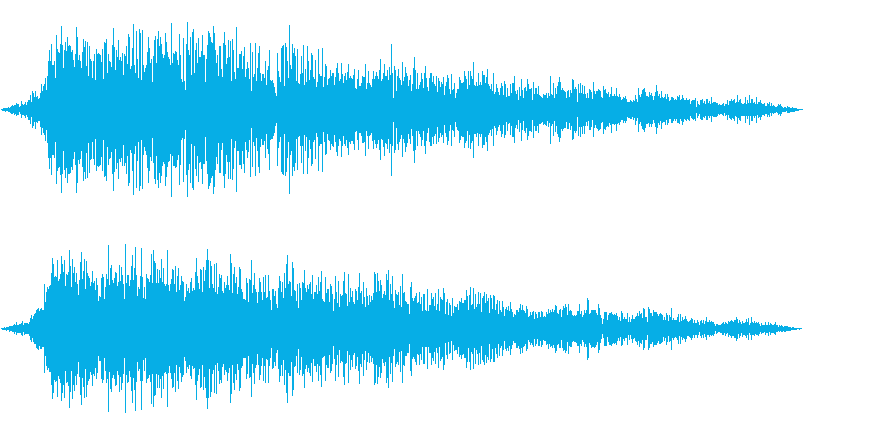 ゲーム用:フリック音「シュイン」の再生済みの波形
