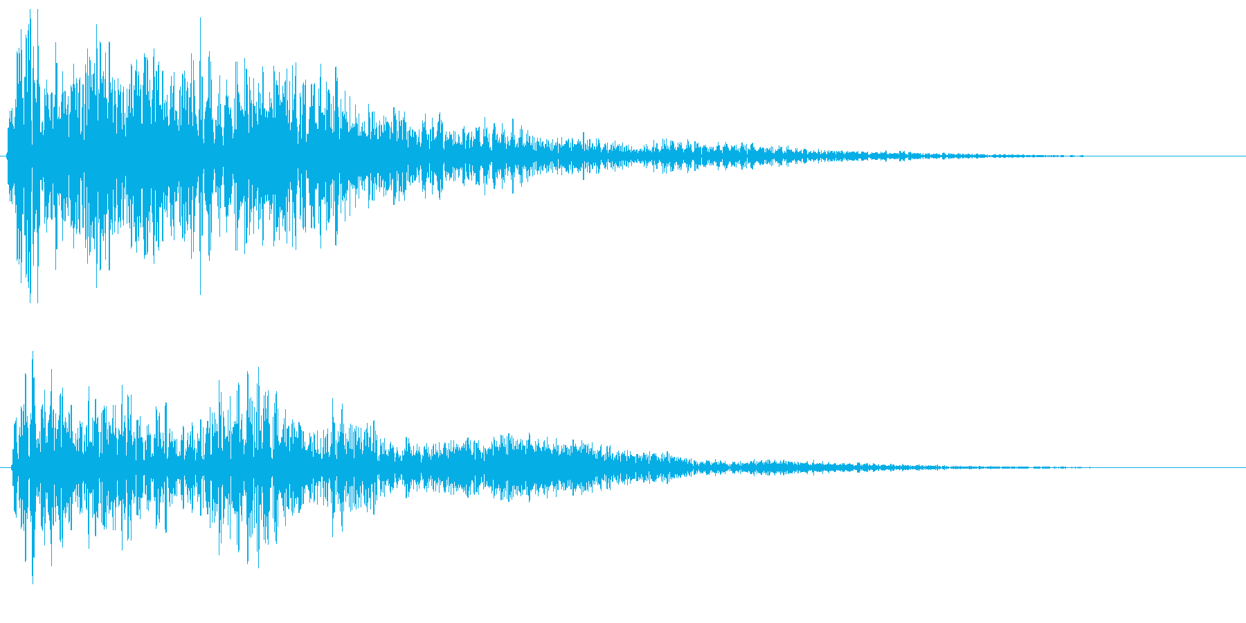 モワン(魔物の出現を予感させる音)の再生済みの波形