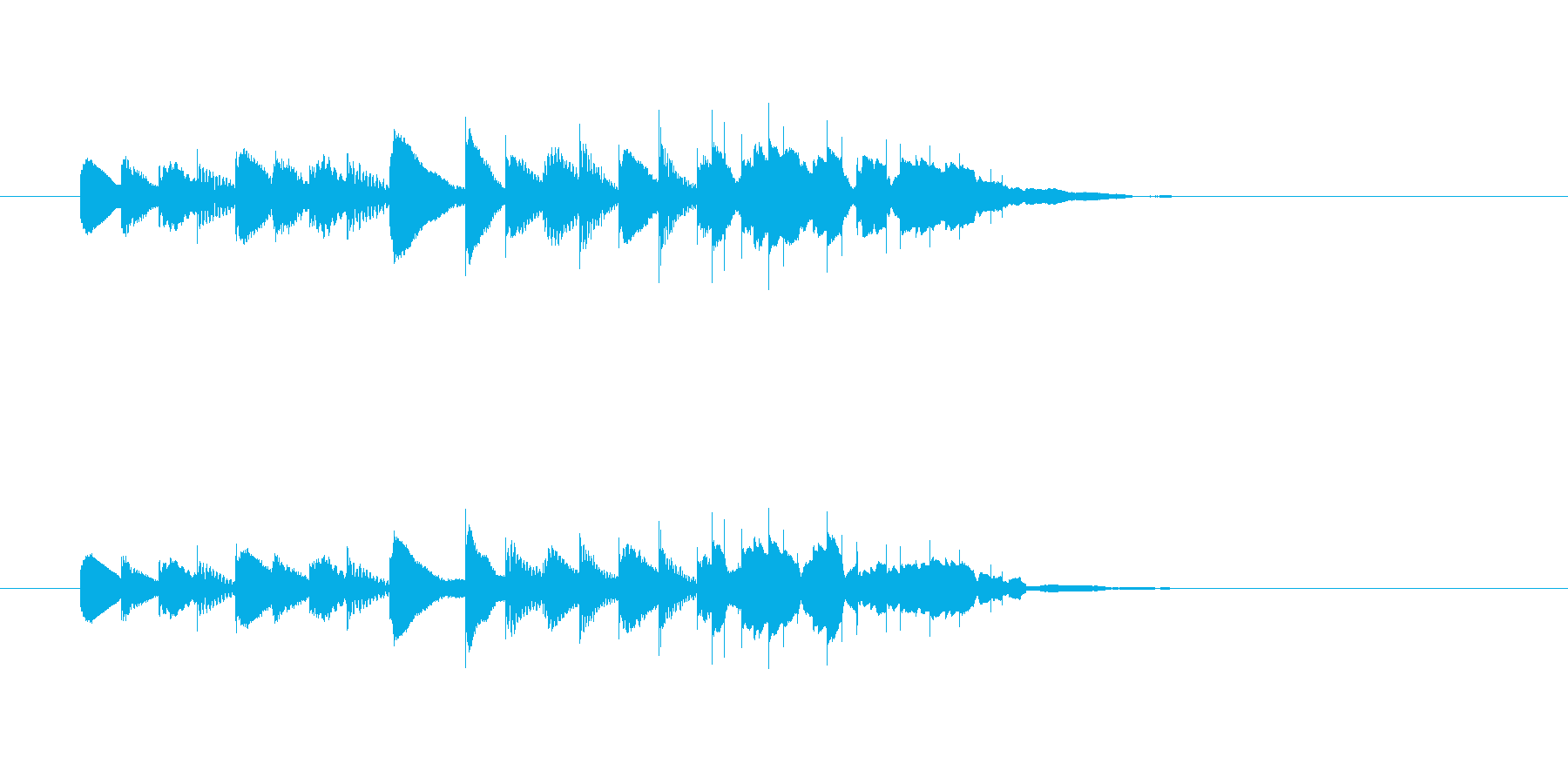 ピポパポン・・(明るく楽しい木琴音)の再生済みの波形