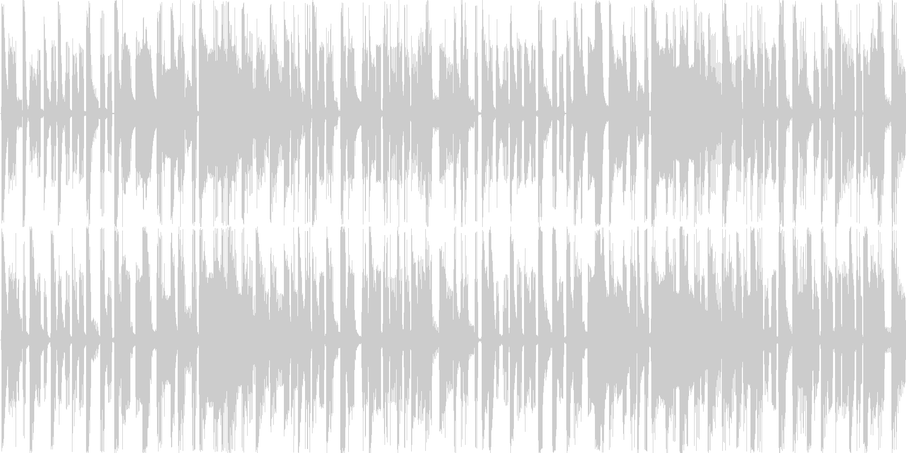 電子的な音で繰り返される楽曲です。の未再生の波形