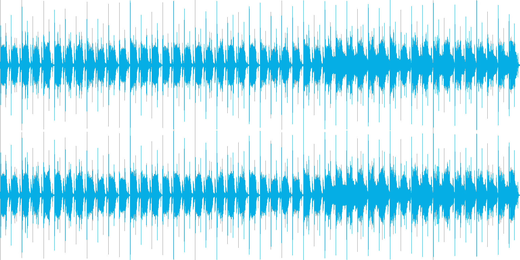 木琴とリコーダーのほのぼの+ほんわかな曲の再生済みの波形