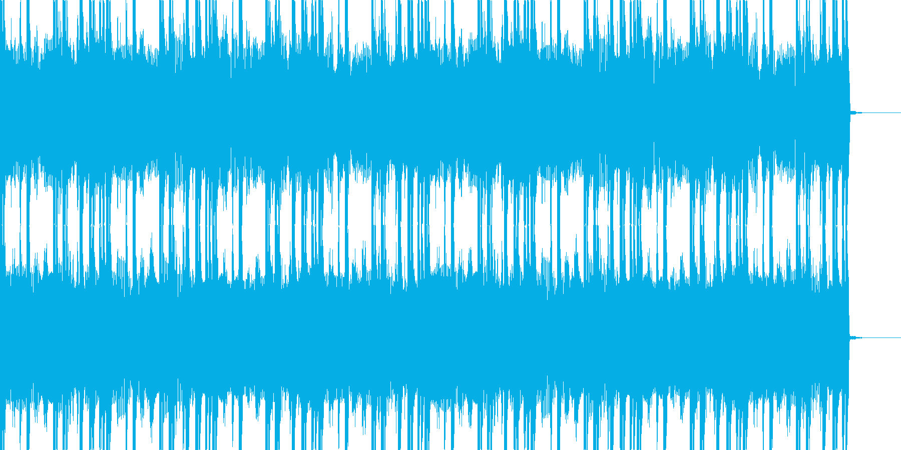 メタル風ギター重低音のジングルの再生済みの波形