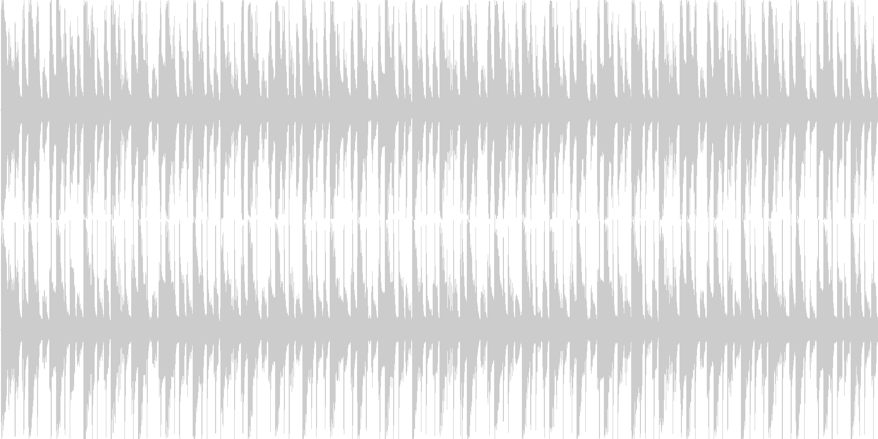 リズムを強調した楽曲です。の未再生の波形