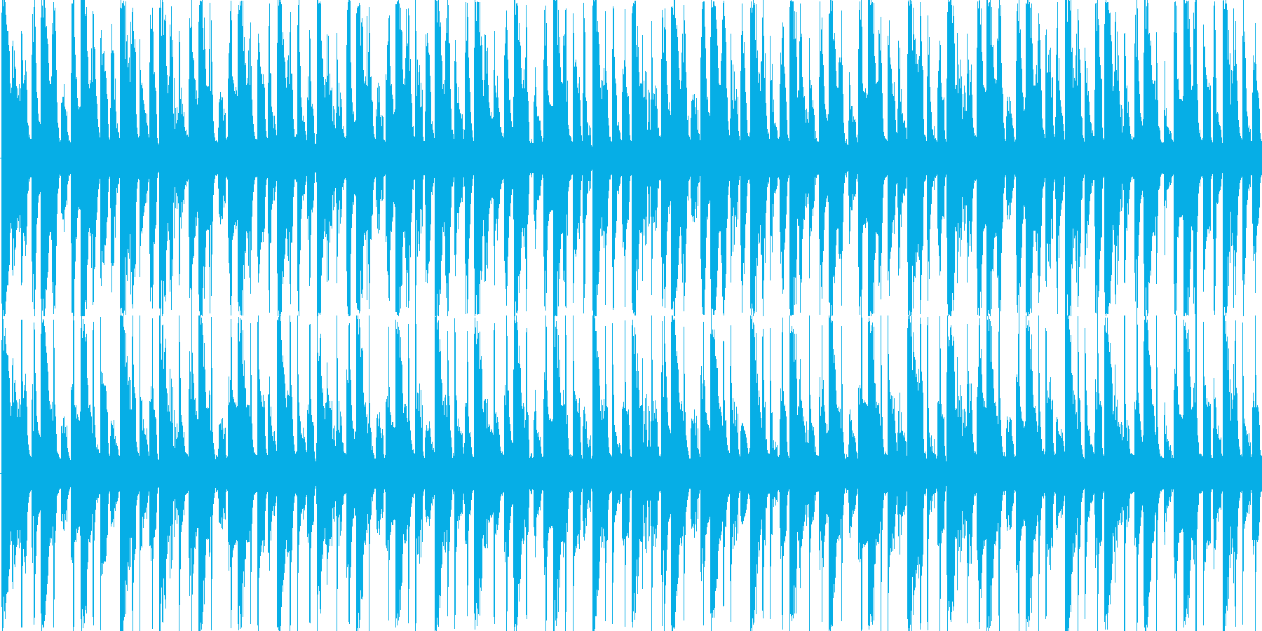 リズムを強調した楽曲です。の再生済みの波形